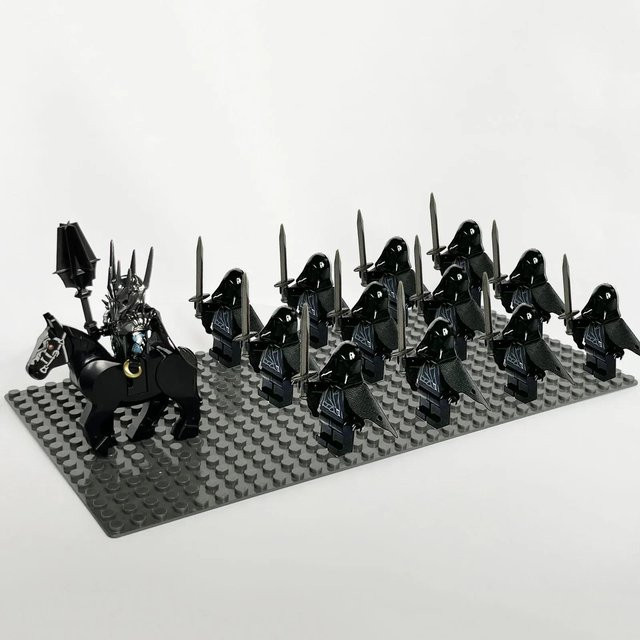 Burg Ritter Rohan Azog Orks Halbtier Menschliche Armee Elfen Wachen Römischer Soldat Minifigur Baustein Spielzeug, 13-teiliges Set, ab 14 Jahren - Bild 1