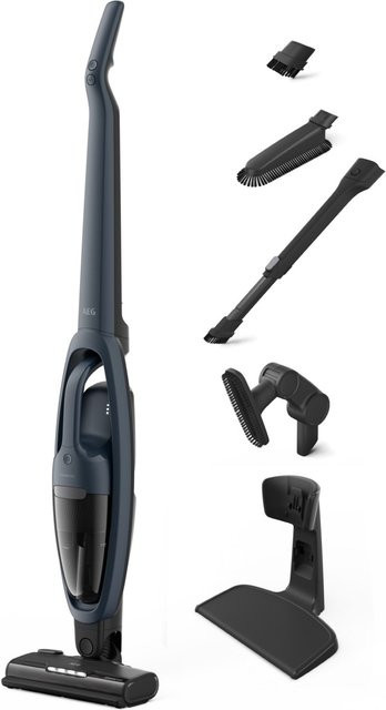AEG Akku-Stielsauger AS52CB18DB denim blue mit Anti-Tangle-Roller und beutellosem System - Bild 1