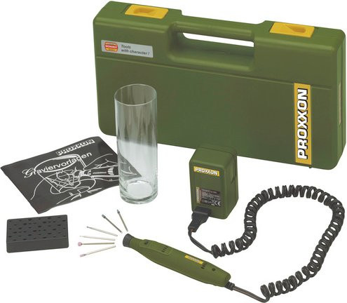 Proxxon Gravierset GG 12 in Grün aus glasfaserverstärktem Polyamid mit einer Länge von 14,5 cm - Bild 1