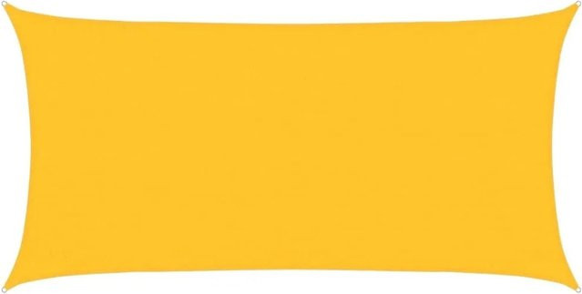 Furnicato Sonnensegel aus HDPE in Gelb, Rechteckig, B x T: 6 x 3 m - Bild 1