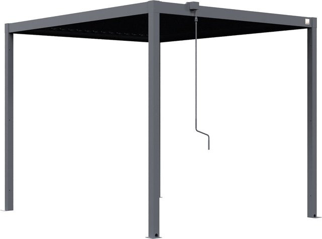 PRIMEYARD Terrassenüberdachung Pergola Classic Plus aus Stahl in Anthrazit B/T/H: 348 x 300 x 238 cm - Bild 1