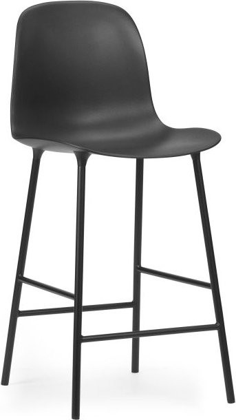 Normann Copenhagen Form Barstuhl aus Stahl in Schwarz Matt - Bild 1