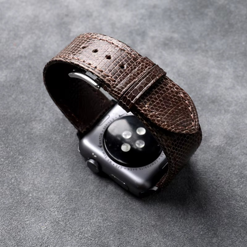 Raystray Uhrenarmband Leder, Eidechse, Vintage, Herren - Bild 1