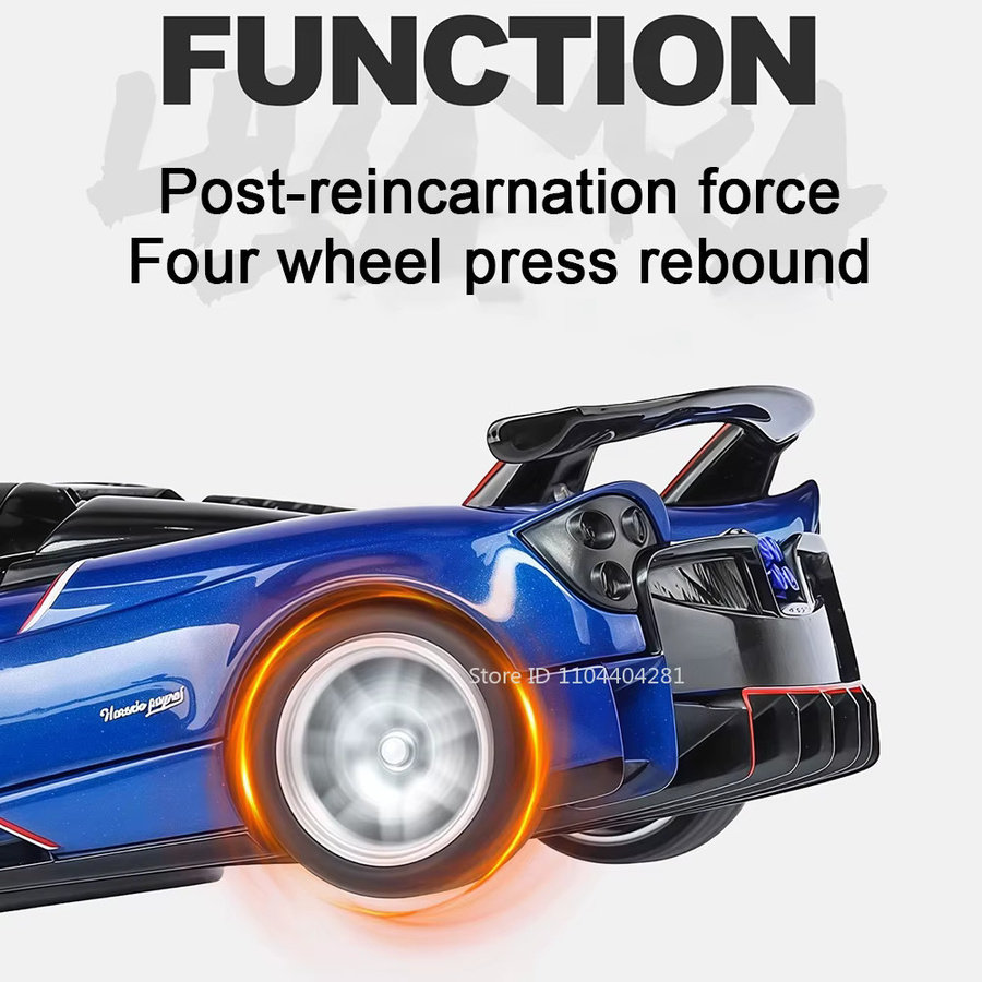 MAKEDA Pagani Huayra BC Zonda R, Miniatur-Sportwagen, 1:32, Licht und Sound, Metall - Bild 4