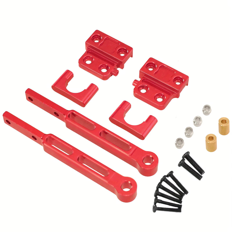 WWXRC MN82 Metall OP Hinterachse Blatt Frühling Modifizierte Stange Set, 1:12, Zubehör - Bild 1