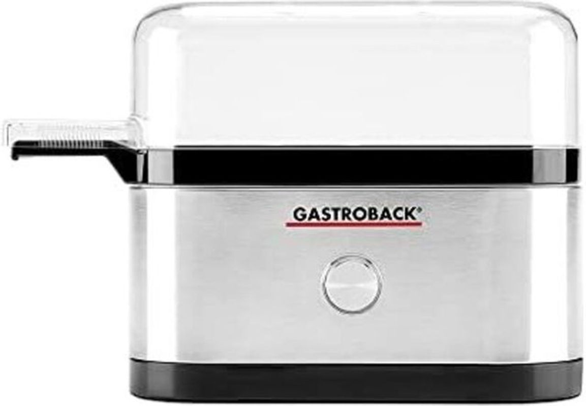 Gastroback Design Eierkocher mit Auto-Shutoff in Silber, Schwarz und Transparent - Bild 2