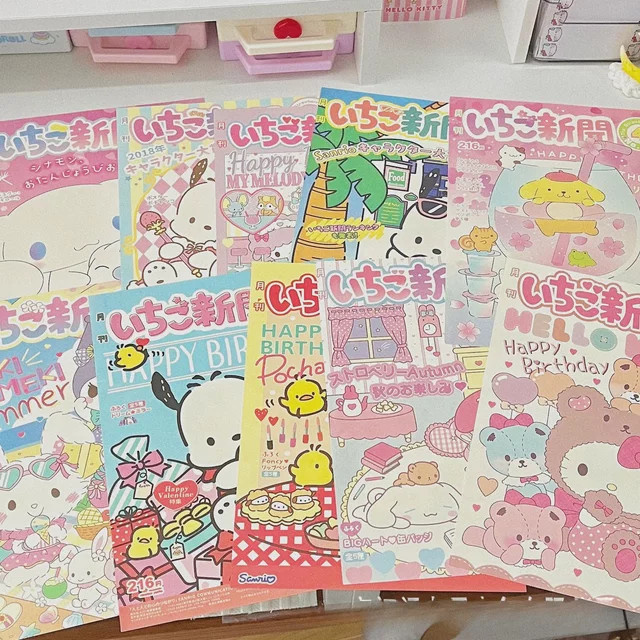 Sanrio Cartoon Monatsposter Set mit 10 Blatt, bunte Wandposter für Teenager und Schlafzimmer, Yi ZHENG - Bild 1