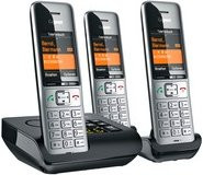 Gigaset Comfort 500A Trio Schnurlostelefon Set mit Anrufbeantworter und 2 zusätzlichen Handsets in Silver Black - Bild 2