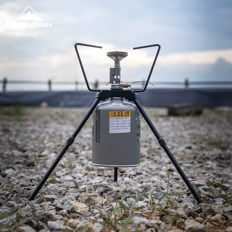 CAMPINGMOON BKZ01 BKZ02 Camping Gas Konverter Shifter für Outdoor Gas Kanister und intelligente Herd Rahmen in Schwarz, B/T/H: 42,0 x 33,5 x 42,0 cm - Bild 2