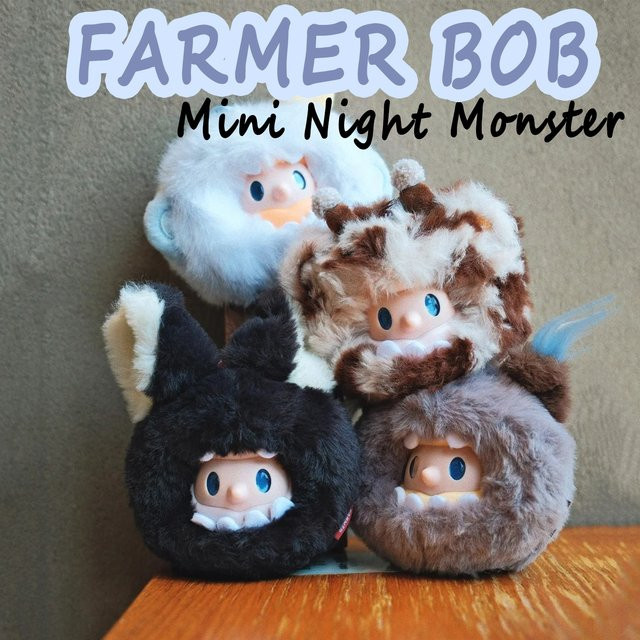 52TOYS Farmer Bob Mini Night Monster Plüschball, Vinyl Puppe, Plüsch Blind Box - Bild 1