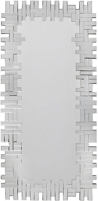 Vente-unique Wandspiegel Lola in Silberfarben mit Edelstahl und MDF, Durchmesser: 57 cm - Bild 1