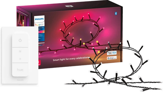 Philips Hue Festavia LED Lichterkette Multicolor mit 250 LEDs und Dimmer, 20 Meter - Bild 1