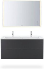 Duravit XSquare Waschtischunterschrank in Grau Matt, wandhängend, B/T/H: 121 x 47,8 x 56 cm - Bild 1