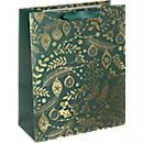 Sigel Geschenktasche Golden Ornaments on green in Größe L, 5 Stück, grün und gold - Bild 2