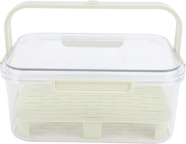 Koogeelife Frischehaltedose mit Snap-Lid aus Kunststoff in Weiß und Transparent - Bild 1