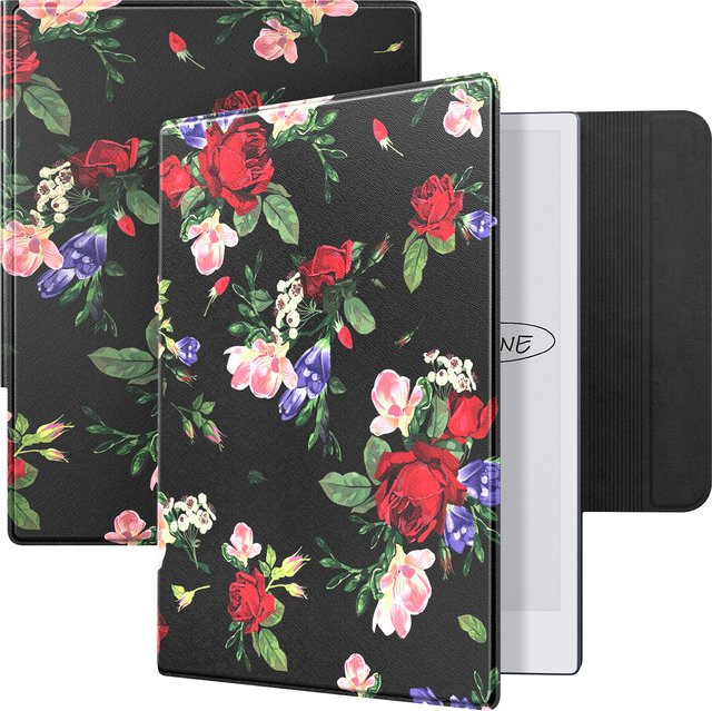 Moko Schutzhülle für Remarkable 2 mit 2-Tablett-Design, ultra dünne Magnet-Hülle mit integriertem Stifthalter, leichte Buch-Folio-Hülle in Braun - Bild 1