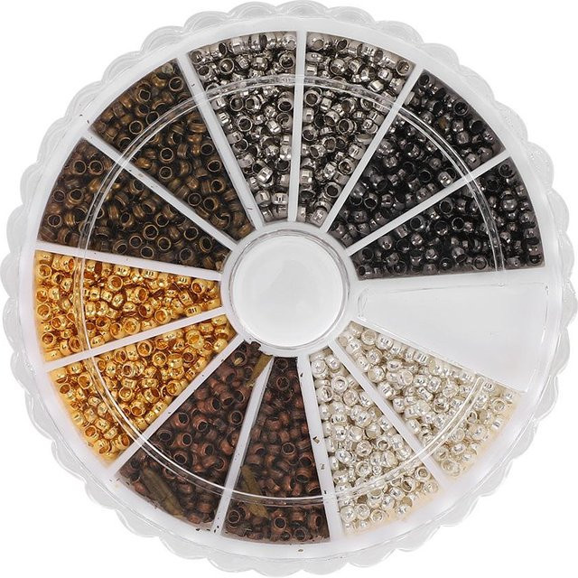 Neoglint Metallperlen Set, 6 Farben, Unisex - Bild 1