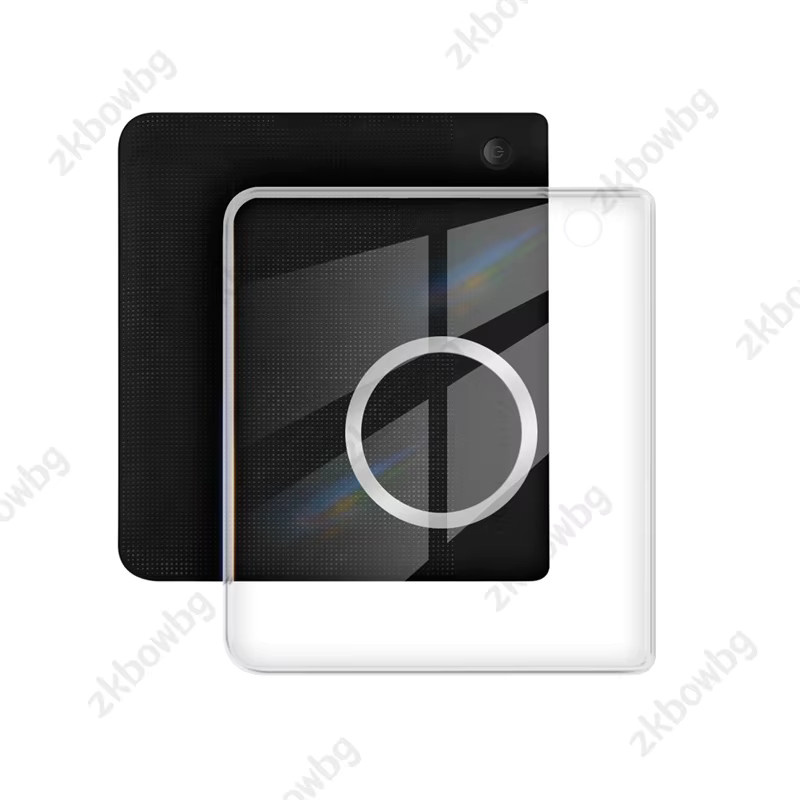 Magnetische Smart Case Schutzhülle aus Acryl für Kobo Libra Color 2024 und Kobo Libra 2 2021, transparent oder pink - Bild 3
