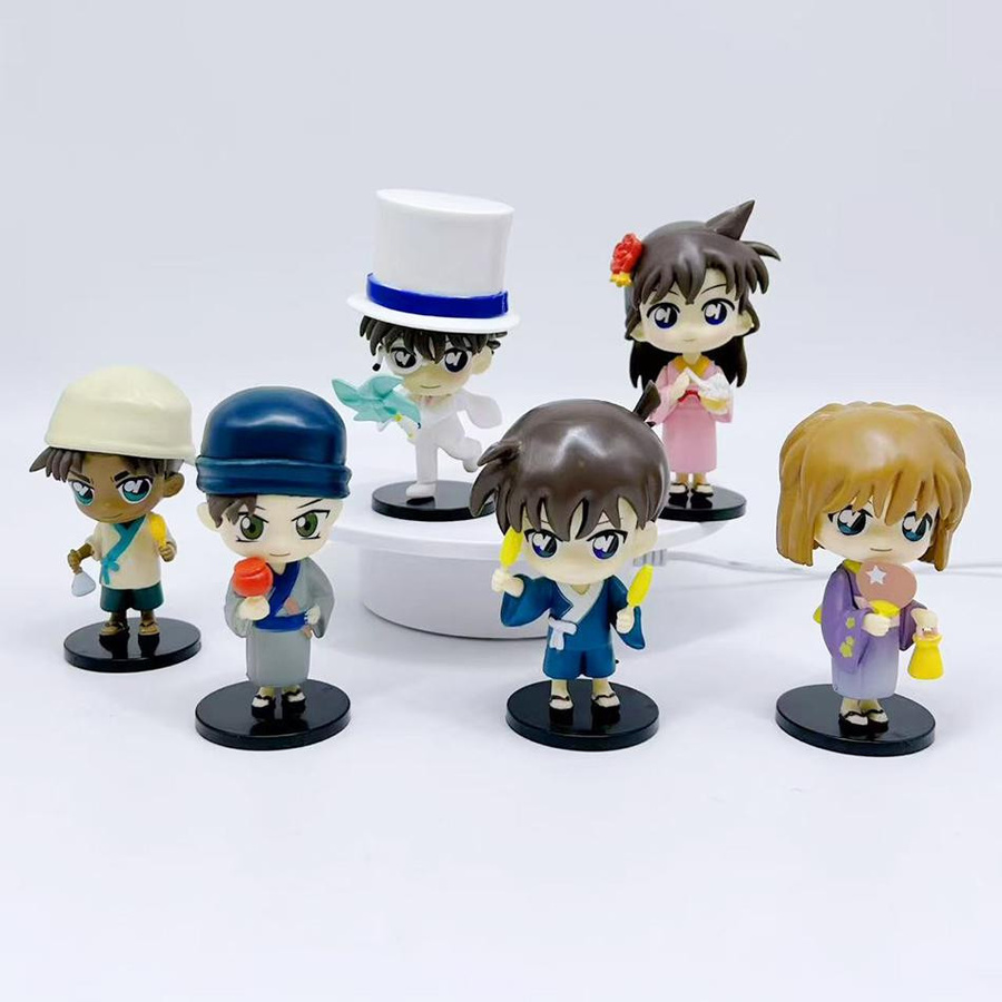 Fashnics Detektiv Actionfigur Q-Version Anime Figur 6-teiliges Set - Bild 3