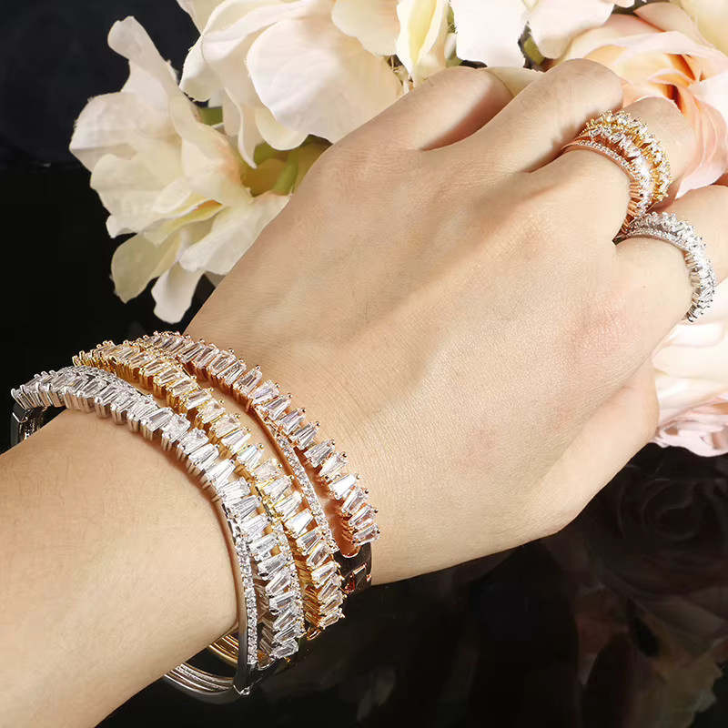 Yupsk Schmuck-Set, Ring und Armband, Silber, Zirkonia, Unisex - Bild 4
