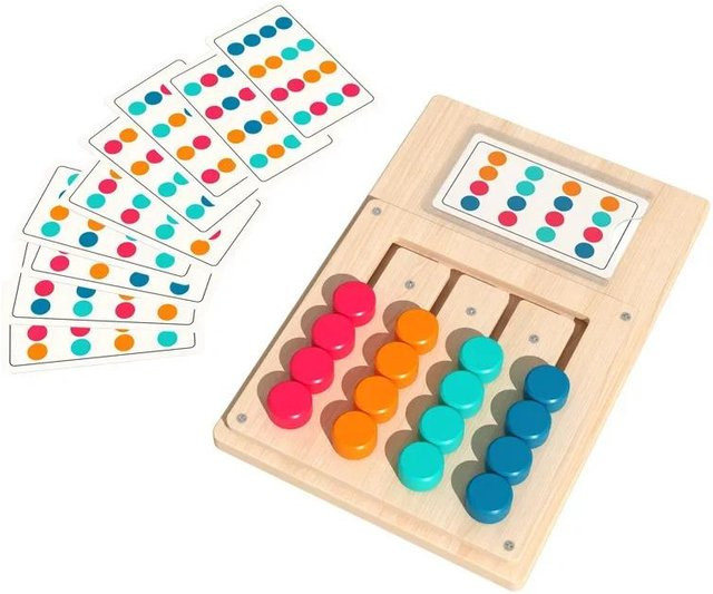Linyi toy Montessori Lernspielzeug aus Holz, bunt, 3-6 Jahre - Bild 1