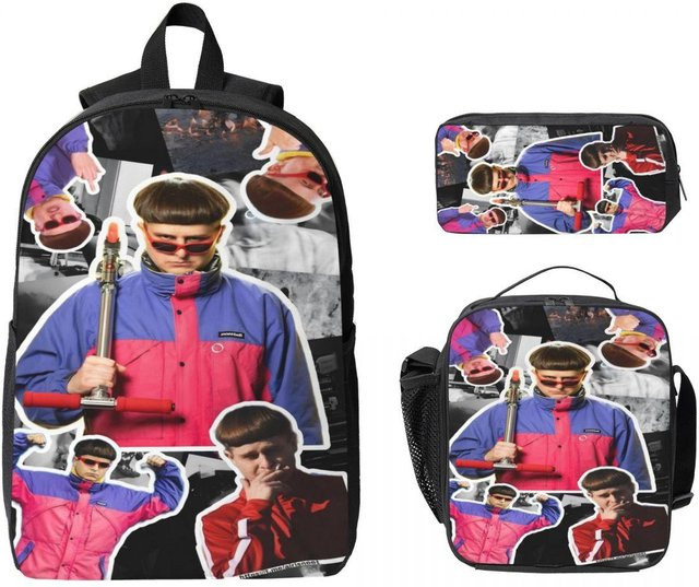 Schulset von Fancy Style Studio mit Rucksack, Brotdose und Federmäppchen in Mehrfarbig für Jungen und Mädchen - Bild 1