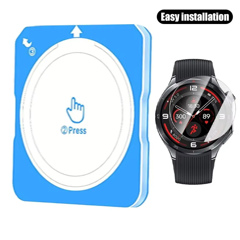 OnePlus Displayschutzfolie, gehärtetes Glas, transparent, OnePlus Watch 3 - Bild 5