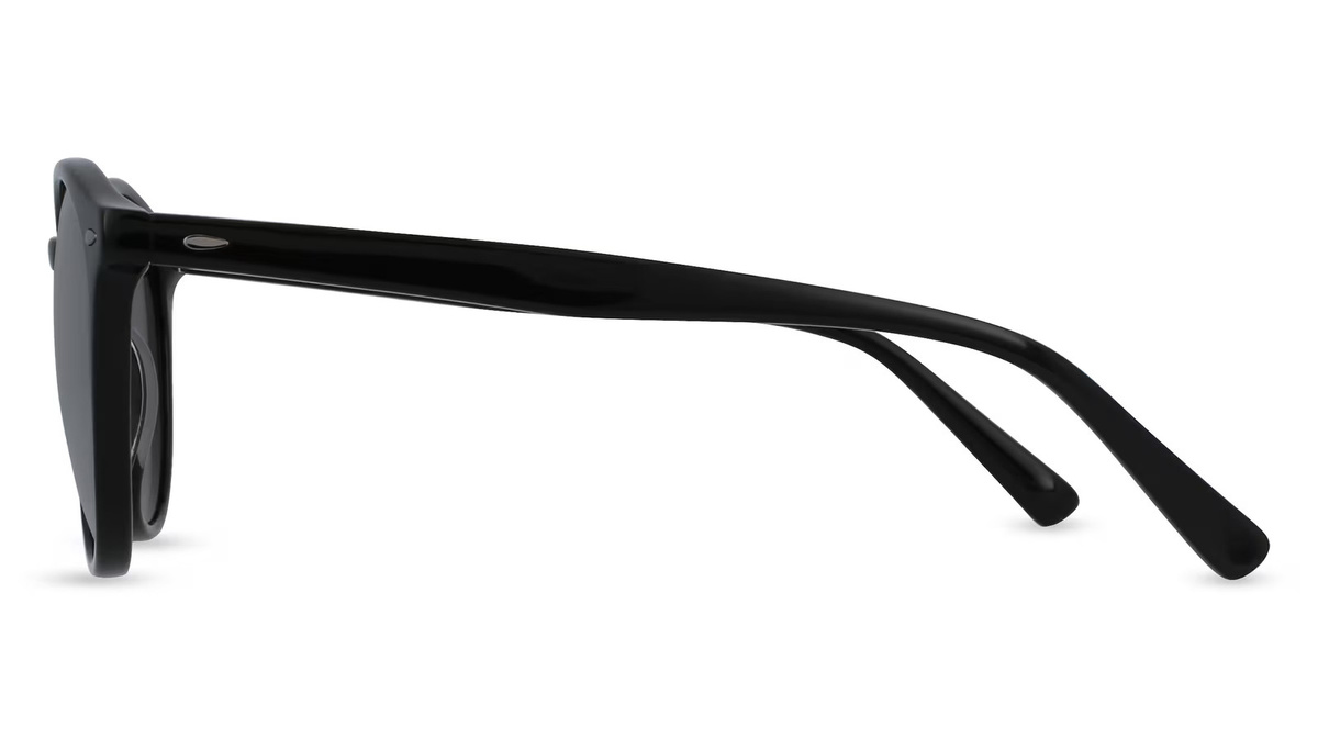 Fielmann BD 474 SUN Sonnenbrille, Vollrand, Rund, Acetat, Unisex, Schwarz - Bild 2