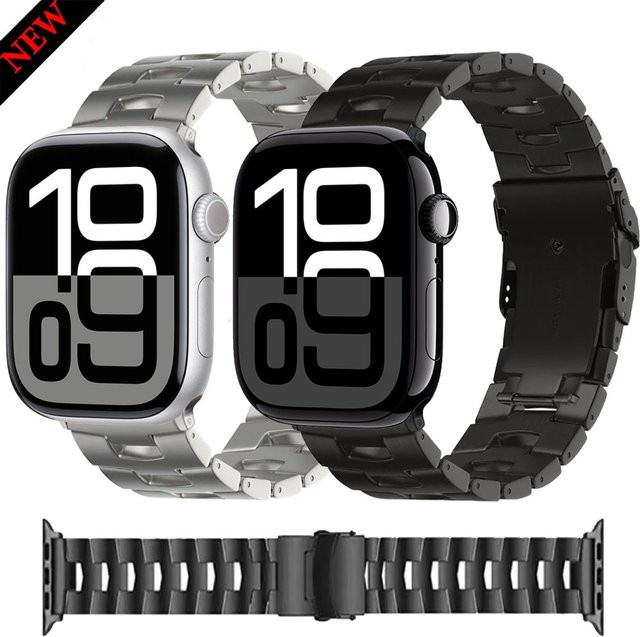 Oracle Titan Armband, Edelstahl, Schwarz, für Apple Watch - Bild 1