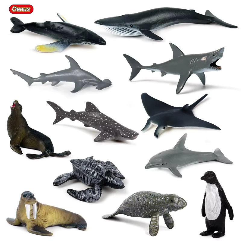 Oenux Mini Ozean Marine Hai Modell, Actionfiguren, Kunststoff, Bunt / Mehrfarbig - Bild 2