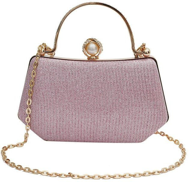Weft Umhängetasche Damen, Gold rosa - Bild 1