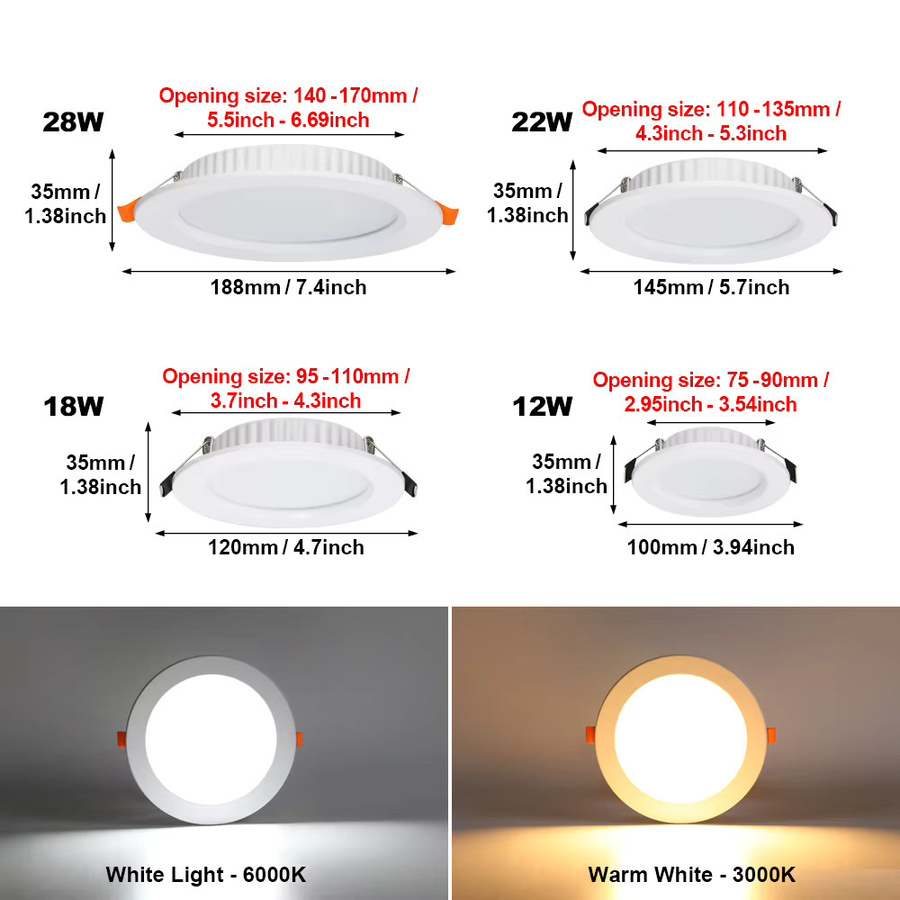 PARKSON LED-Downlight runder Einbaustrahler wasserdicht in Weiß - Bild 2