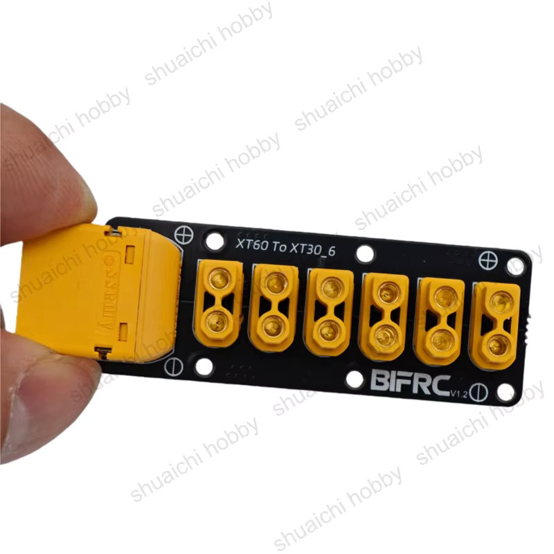 YUENHOANG Power Verteilung Board XT60 zu 6 Kanal XT30 PDB Modul für RC Modelle und Roboter mit max. 100A Laststrom - Bild 2