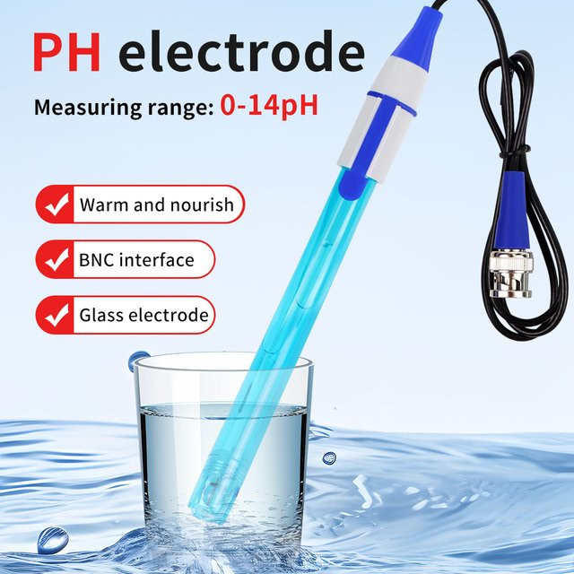 JUANJUAN PH ORP Elektrodensonde mit BNC-Anschluss als Ersatzsensor für Labor, Aquarium und Hydrokultur - Bild 1