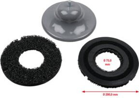 KS Tools Radnabenschleifer-Satz, 3-teilig, Schwarz, Ø 200 mm - Bild 1