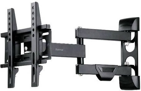 Hama TV-Wandhalterung Schwarz, schwenkbar, neigbar, ausziehbar und rotierbar, VESA 200x200 mm, für Fernseher von 48,3 cm bis 121,9 cm - Bild 1