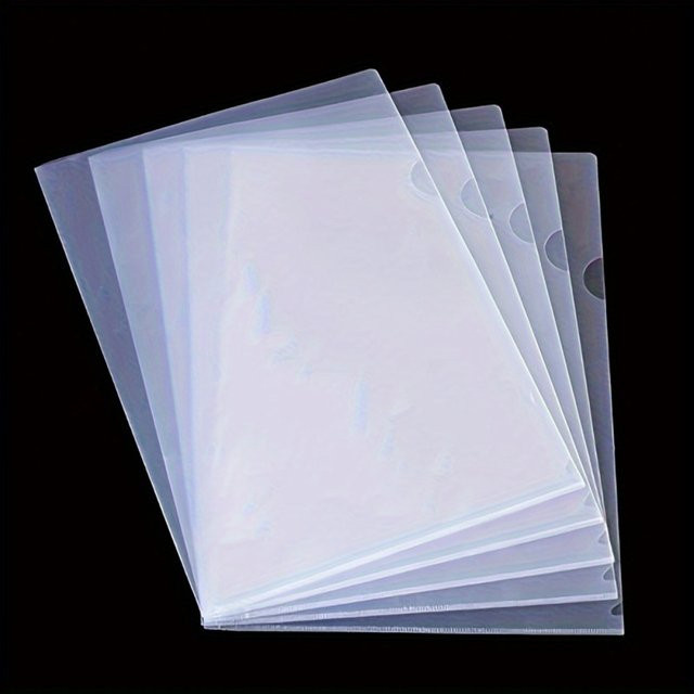30er-Pack transparente PVC-Dokumentenordner in L-Form im A4-Format für deine Büro- und Heimorganisation - Bild 1