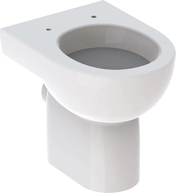 Geberit Stand-WC Renova Flachspüler mit spülrandlosem Design in Weiß mit KeraTect Beschichtung, B/T/H: 35,5 x 47,5 x 35,5 cm - Bild 1