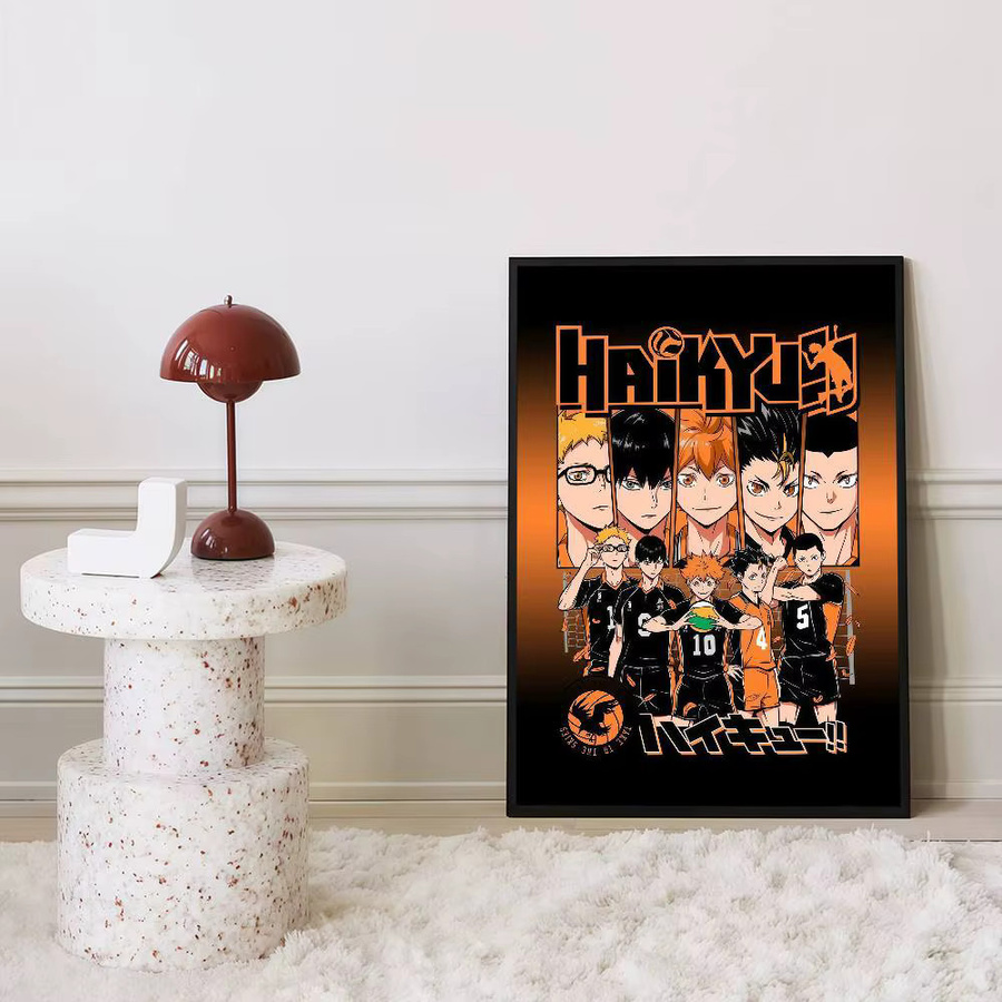 Haikyuu Anime Volleyball DIY Sticky Poster im Vintage-Stil, Mehrfarbig, B/H: 15,0 x 10,0 cm - Bild 6