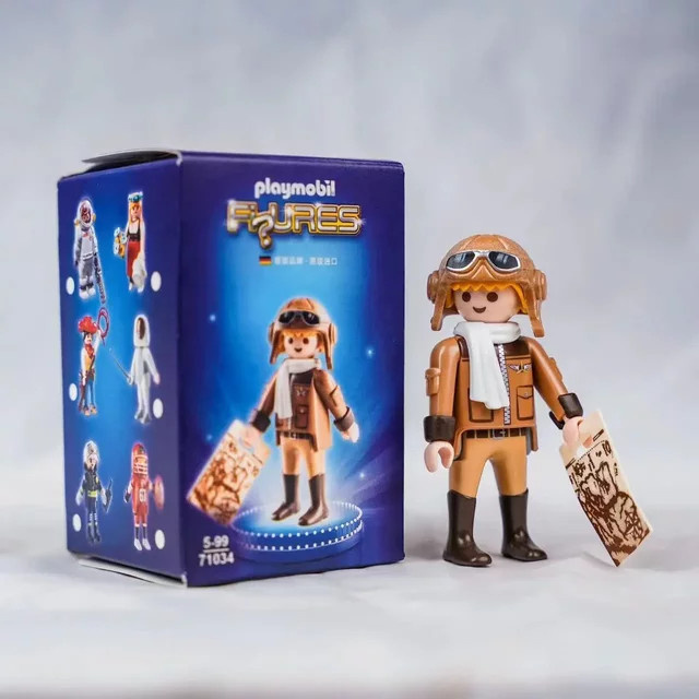 Playmobil Ming Box Astronaut Pilot Feuerwehrmann Ski Mädchen Polizistin, Puppe, Set / Bundle - Bild 1