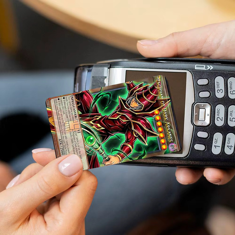 YuGiOh PVC HD Matte Film Skin Aufkleber für Bankkarten und Kreditkarten, wasserfester Dekoraufkleber in Multicolour - Bild 2