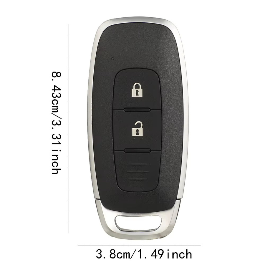 Jingyuqin Smart Key Card für Nissan Kicks, X-Trail, Rogue und Ariya in Schwarz mit 433 MHz und 4A Chip (KR5TXPZ1 285E3-5MR0B) - Bild 3