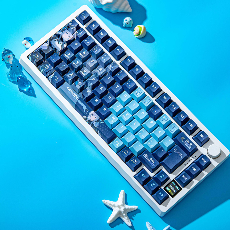 MATHEW PBT Tastenkappen im Kirschprofil für mechanische MX-Tastaturen mit Cartoon Anime Design in den Layouts AZERTY, Italienisch, Spanisch und Nordic sowie QWERTZ ISO-Layout - Bild 4