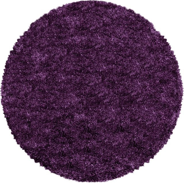 Ayyildiz Hochflorteppich Fluffy 3500 Shaggy in Violett, Durchmesser: 200 cm - Bild 1