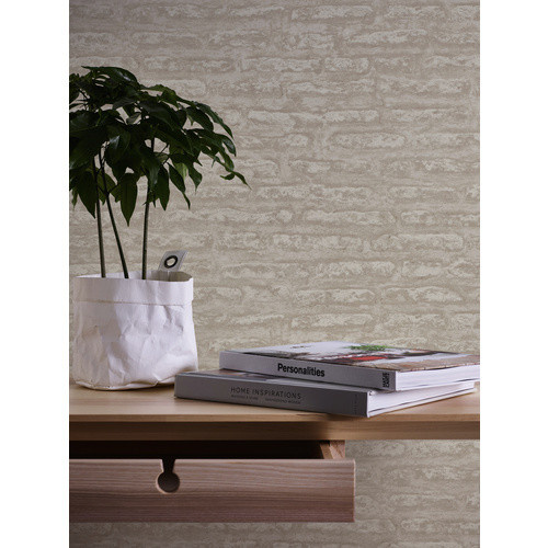 A.S. Création Vliestapete in Beige und Weiß mit abstraktem Design, Breite: 53 cm, Länge: 1005 cm - Bild 2