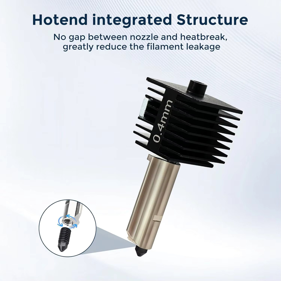 2-teiliges Bambu Lab A1/A1 Mini Hotend-Kit mit gehärteten Stahl-Düsen, Silikonsocke und Bürste in Schwarz - Bild 4