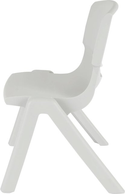 Bieco Kinderstuhl aus Kunststoff in Grau, B/T/H: 36,0 x 34,0 x 51,5 cm - Bild 1