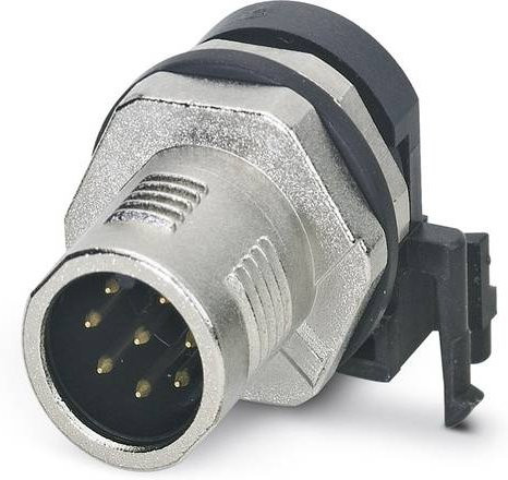 Phoenix Contact 1436961 Sensor-Aktor-Einbausteckverbinder M12 Stecker in Silber mit 10 Polen und Schraubanschluss - Bild 1