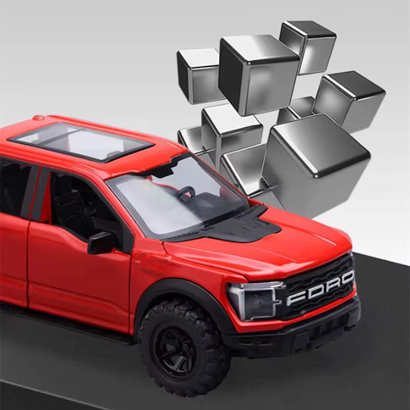 MAKEDA Ford F150 Raptor P702, Automodell, 1:32, mit Sound und Licht, Metall - Bild 1