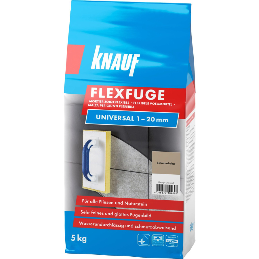 Knauf Flexfuge Universal Fugenmörtel in Beige, 5 kg - Bild 2